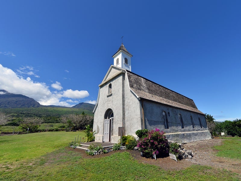 Historic St. Joseph Church located in Kaupo, Maui